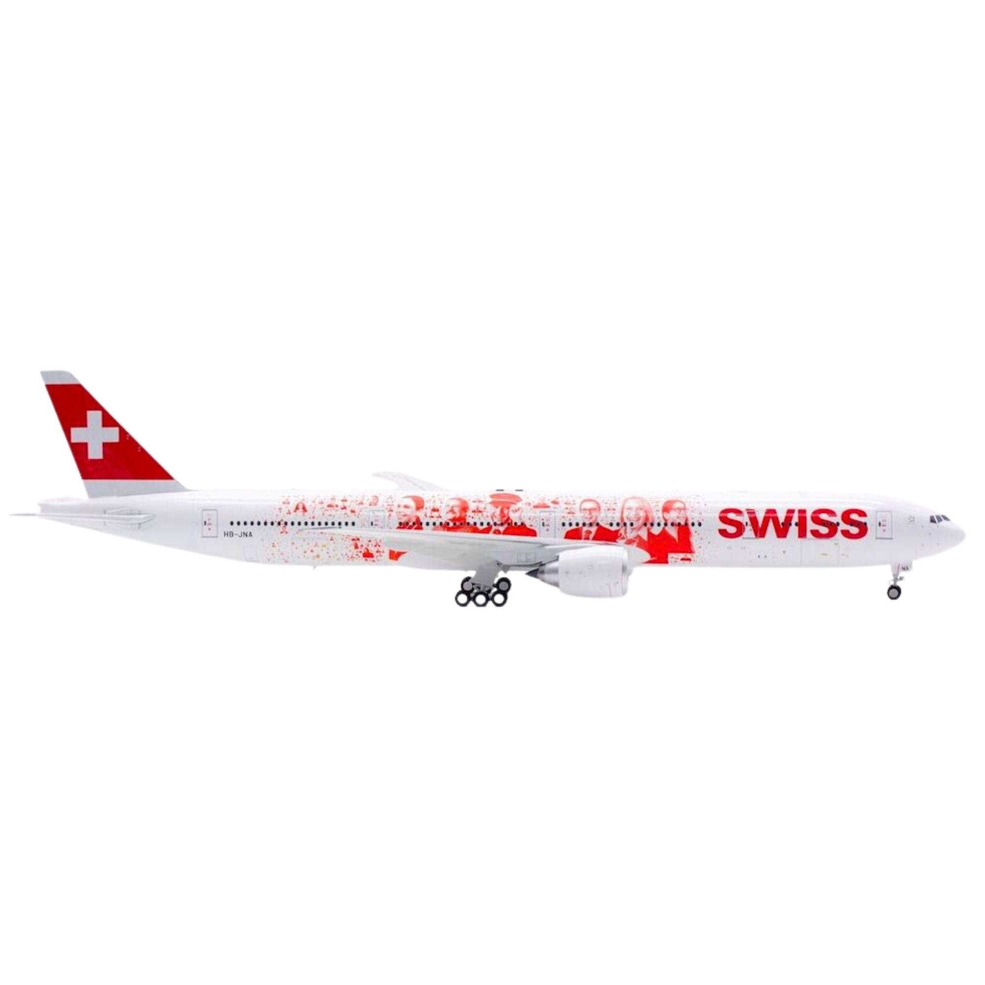 B-Models Flugzeugmodell Swiss International Air Lines Boeing 777-300ER "Faces of Swiss" (1:200)
