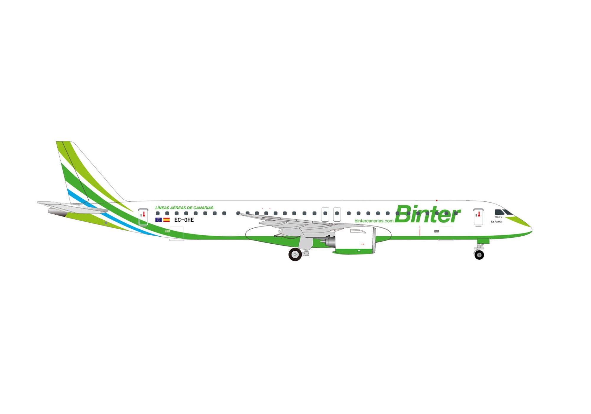 Binter Canarias Embraer E195-E2 1:500 Herpa Wings Flugzeugmodell