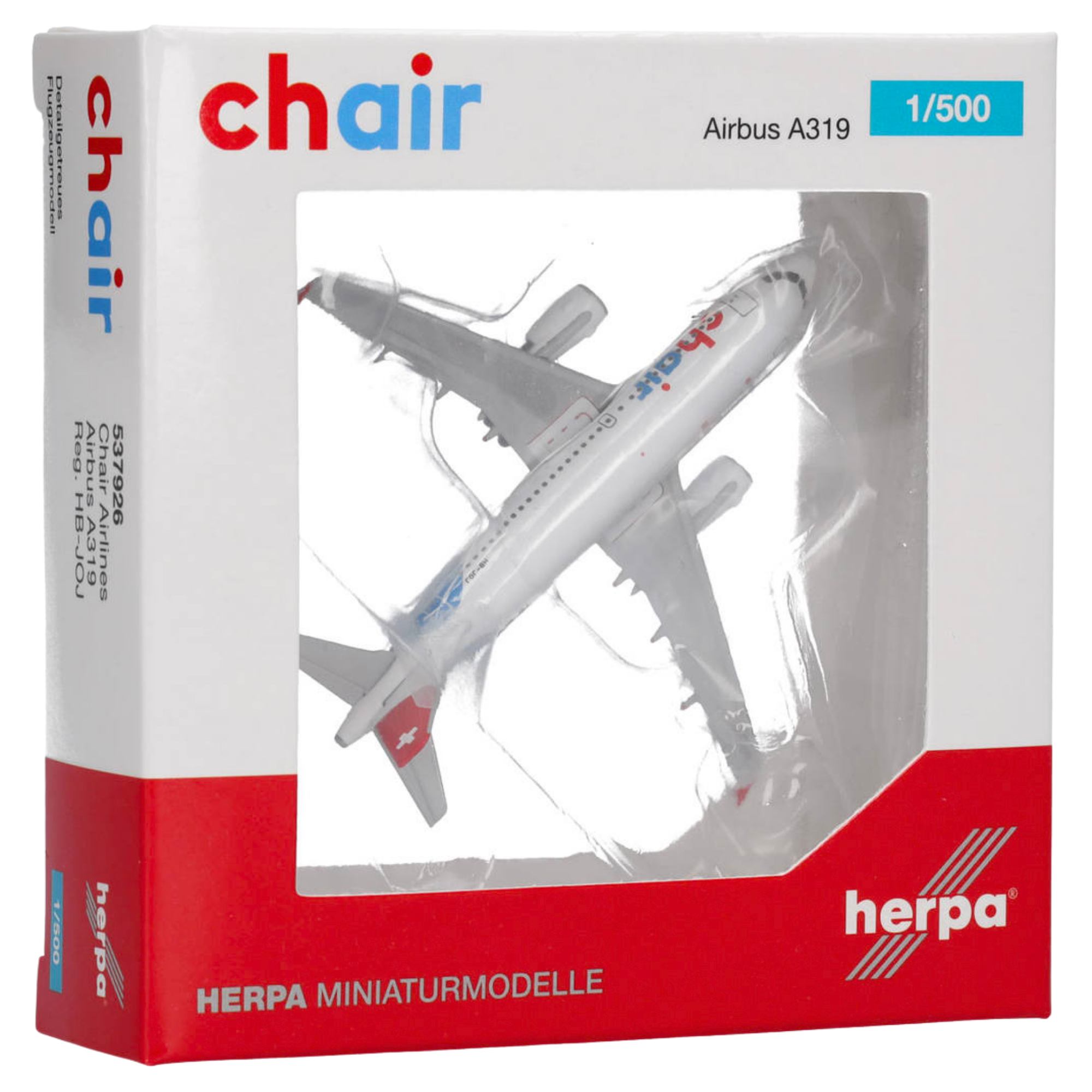 Chair Airlines Airbus A319 1:500 Herpa Wings Flugzeugmodell