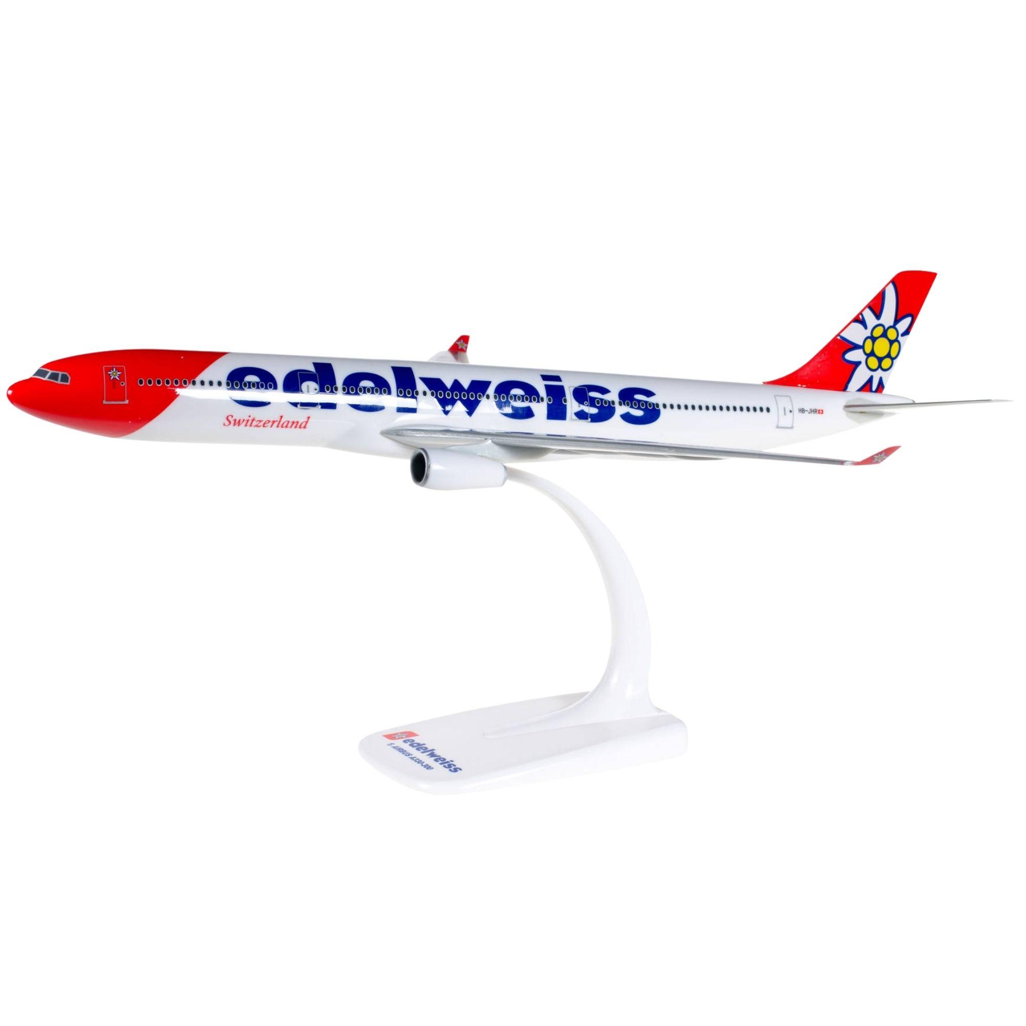 Edelweiss Air Airbus A350-900 Piz Bernina 1:200 Herpa Snap-Fit Flugzeugmodell