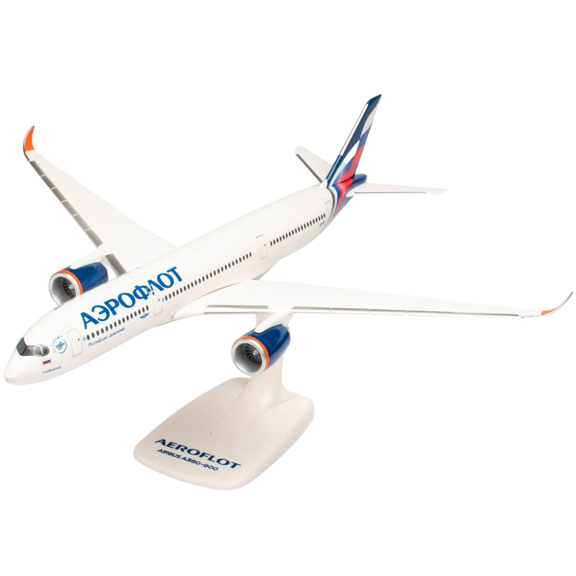 Herpa Snap-Fit Flugzeugmodell Aeroflot Airbus A350-900 (1:200)