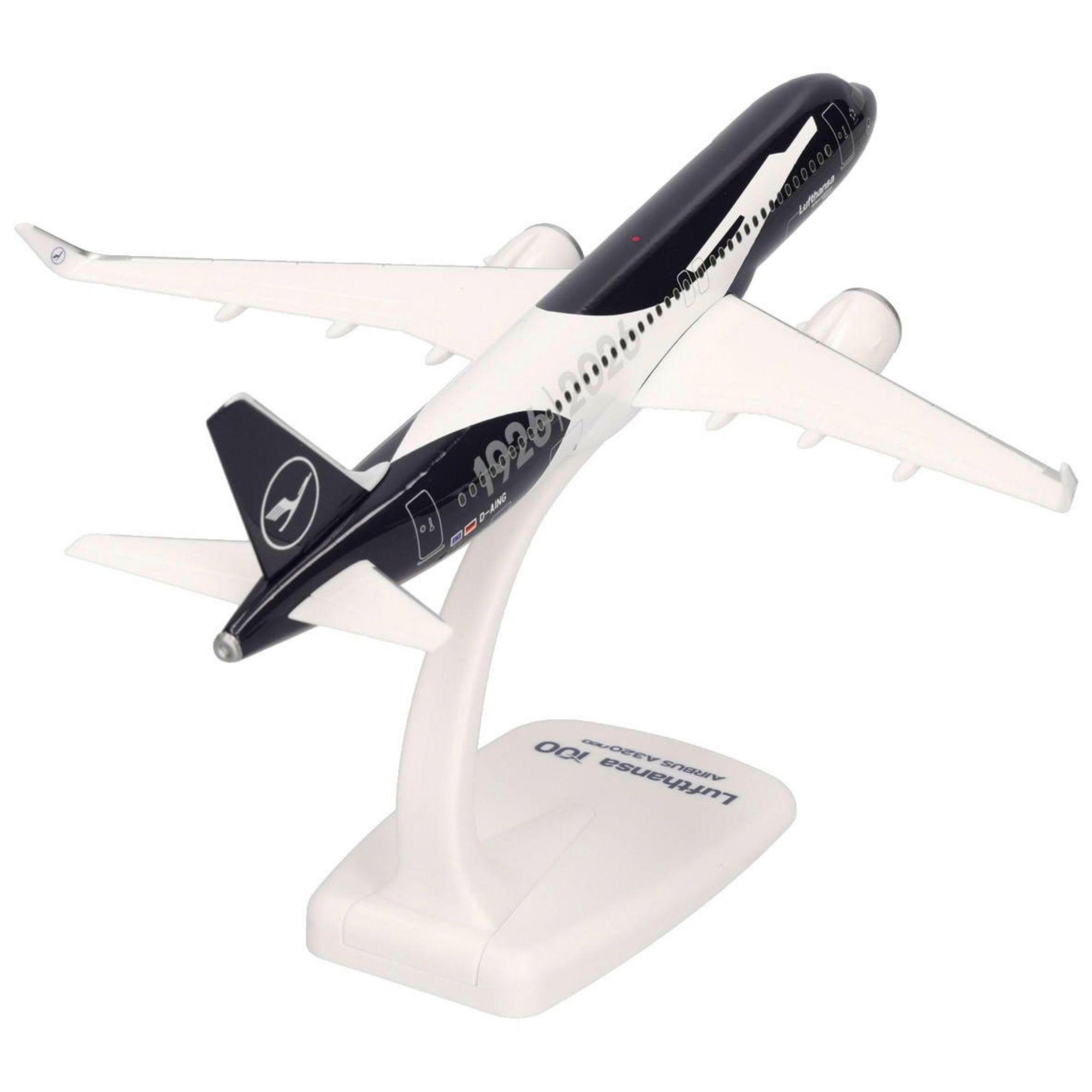 Herpa Snap-Fit Flugzeugmodell Lufthansa Airbus A320neo D-AING Kerpen 100 Jahre (1:200)