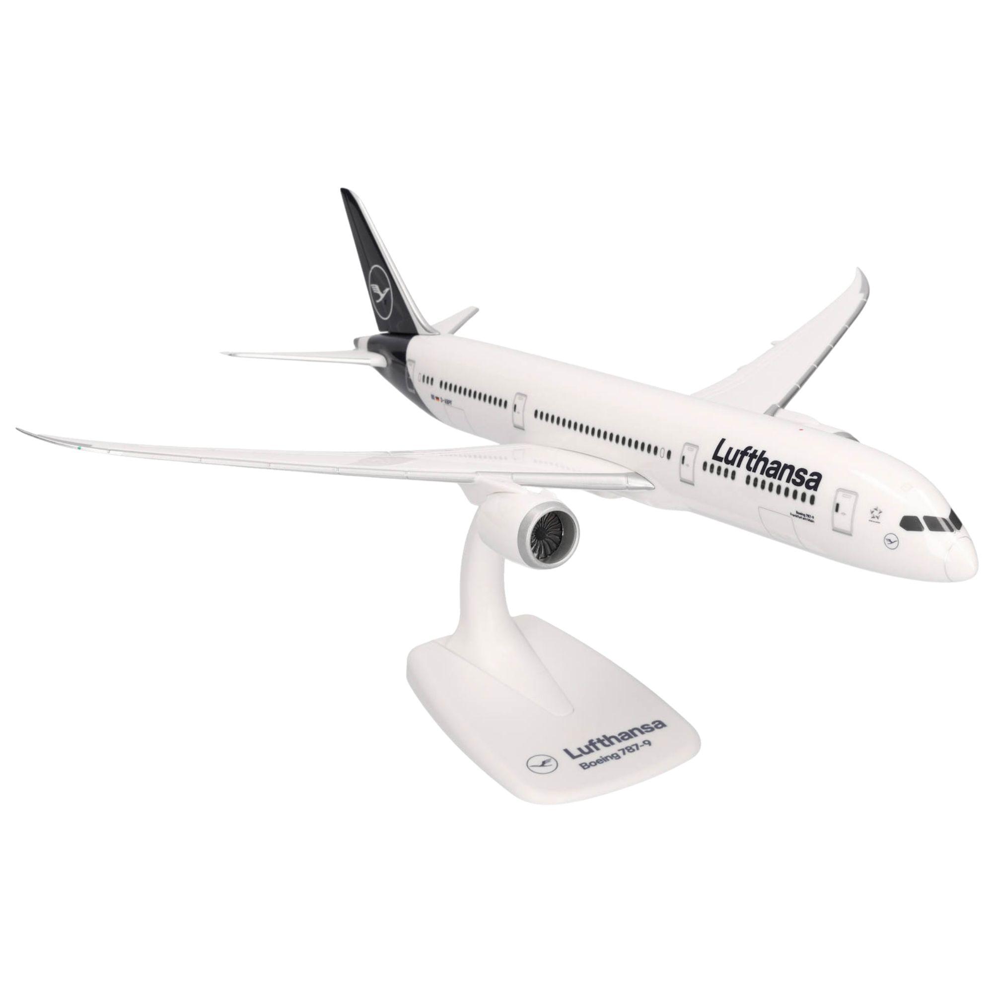 Herpa Snap-Fit Flugzeugmodell Lufthansa Boeing 787-9 Dreamliner D-ABPF (1:200)