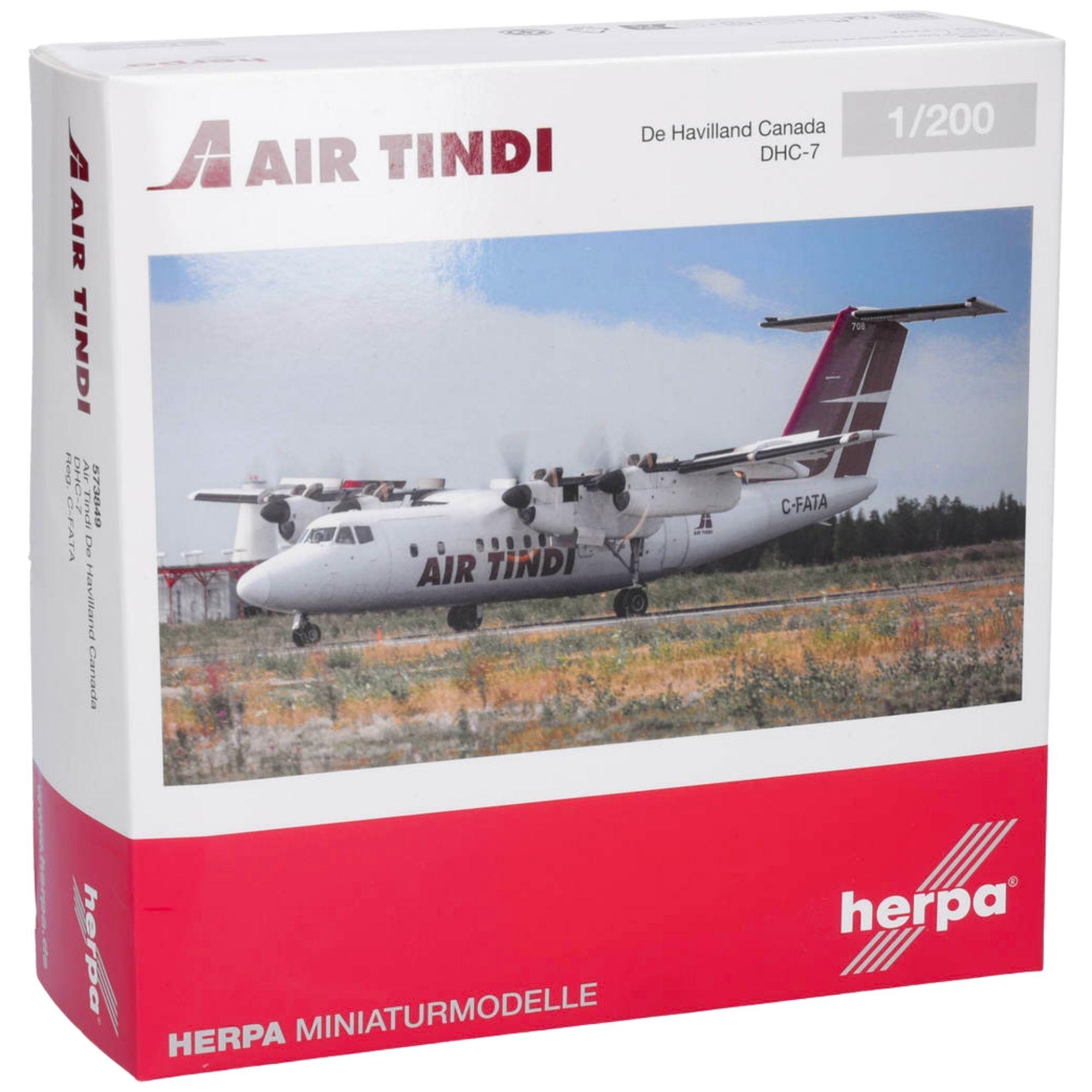 Herpa Wings Flugzeugmodell Air Tindi De Havilland Canada DHC-7 C-FATA (1:200)