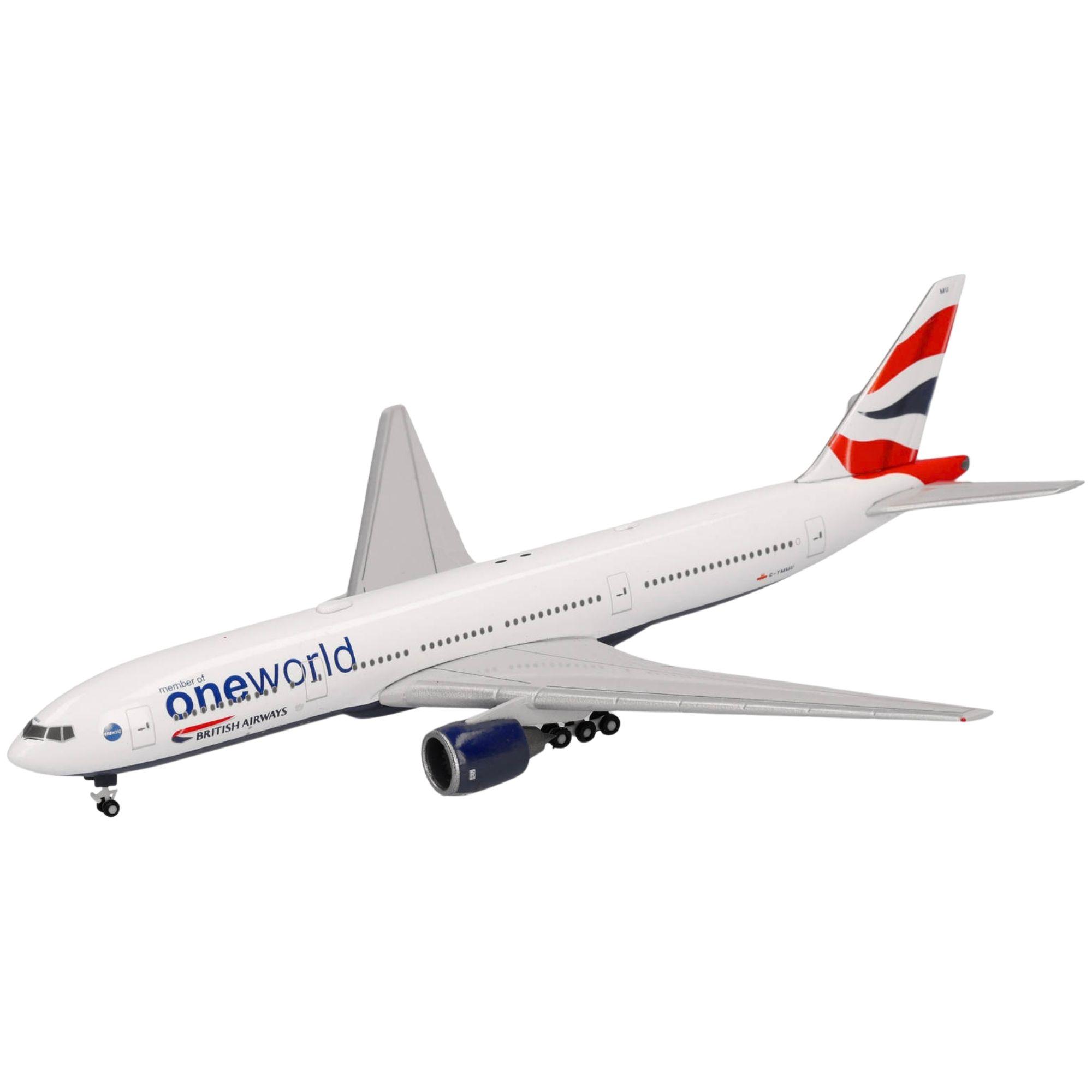 Herpa Wings Flugzeugmodell British Airways Boeing 777-200 "oneworld" (1:500)