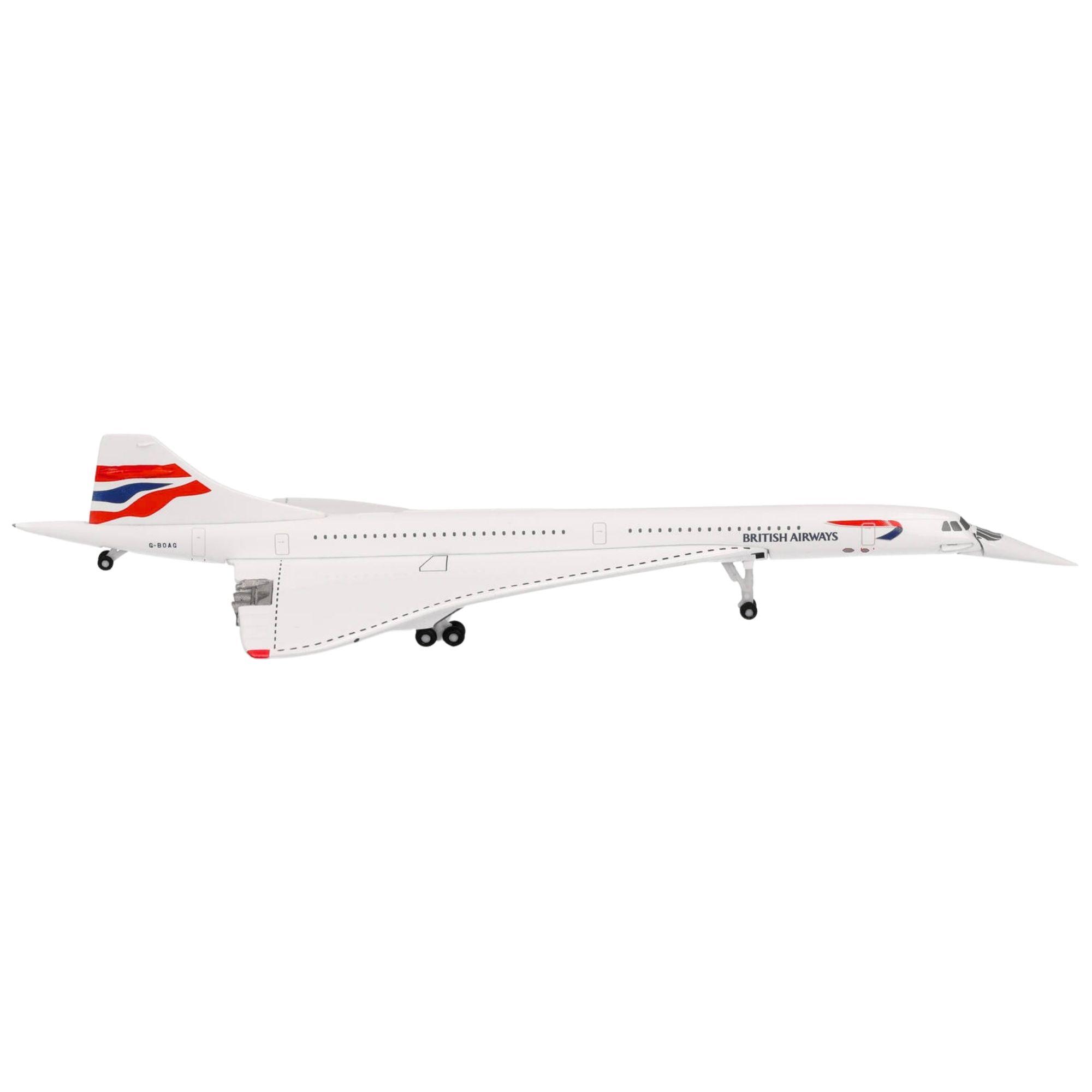 Herpa Wings Flugzeugmodell British Airways Concorde Nose Down G-BOAG Union Flag (1:500)