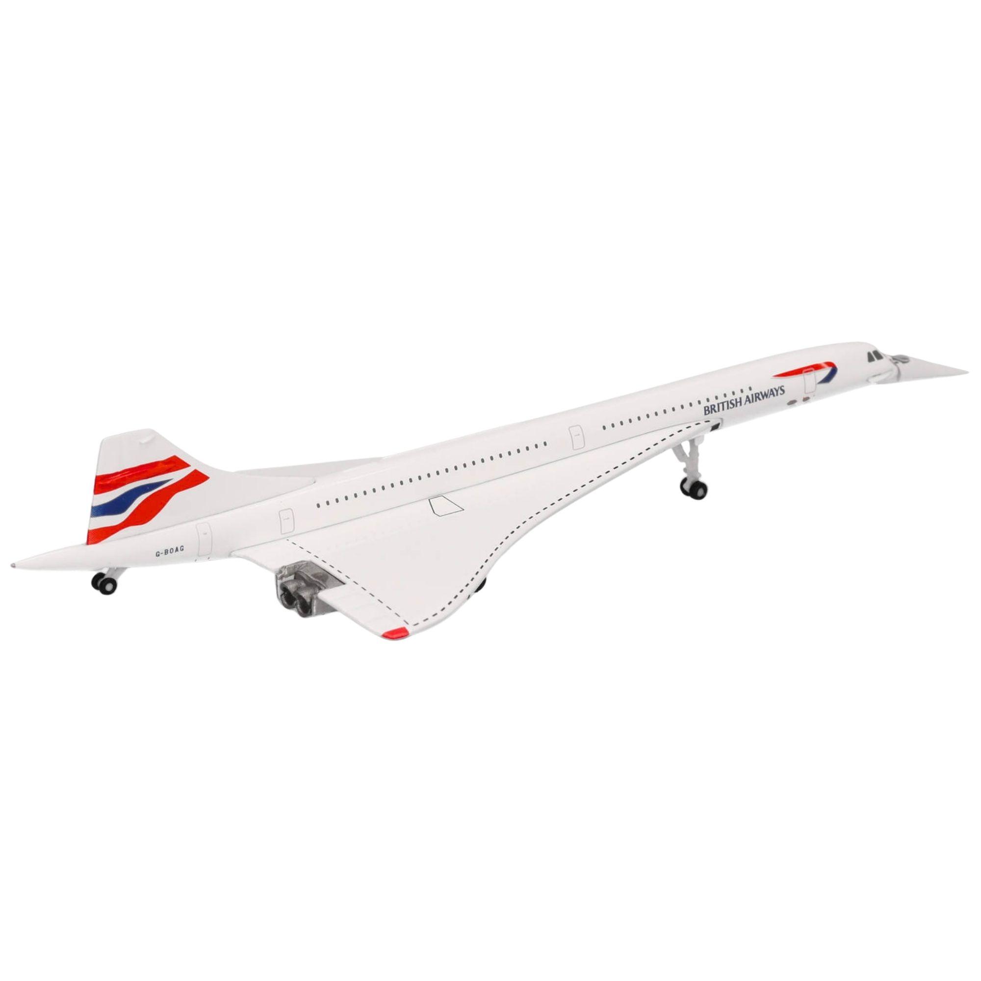 Herpa Wings Flugzeugmodell British Airways Concorde Nose Down G-BOAG Union Flag (1:500)