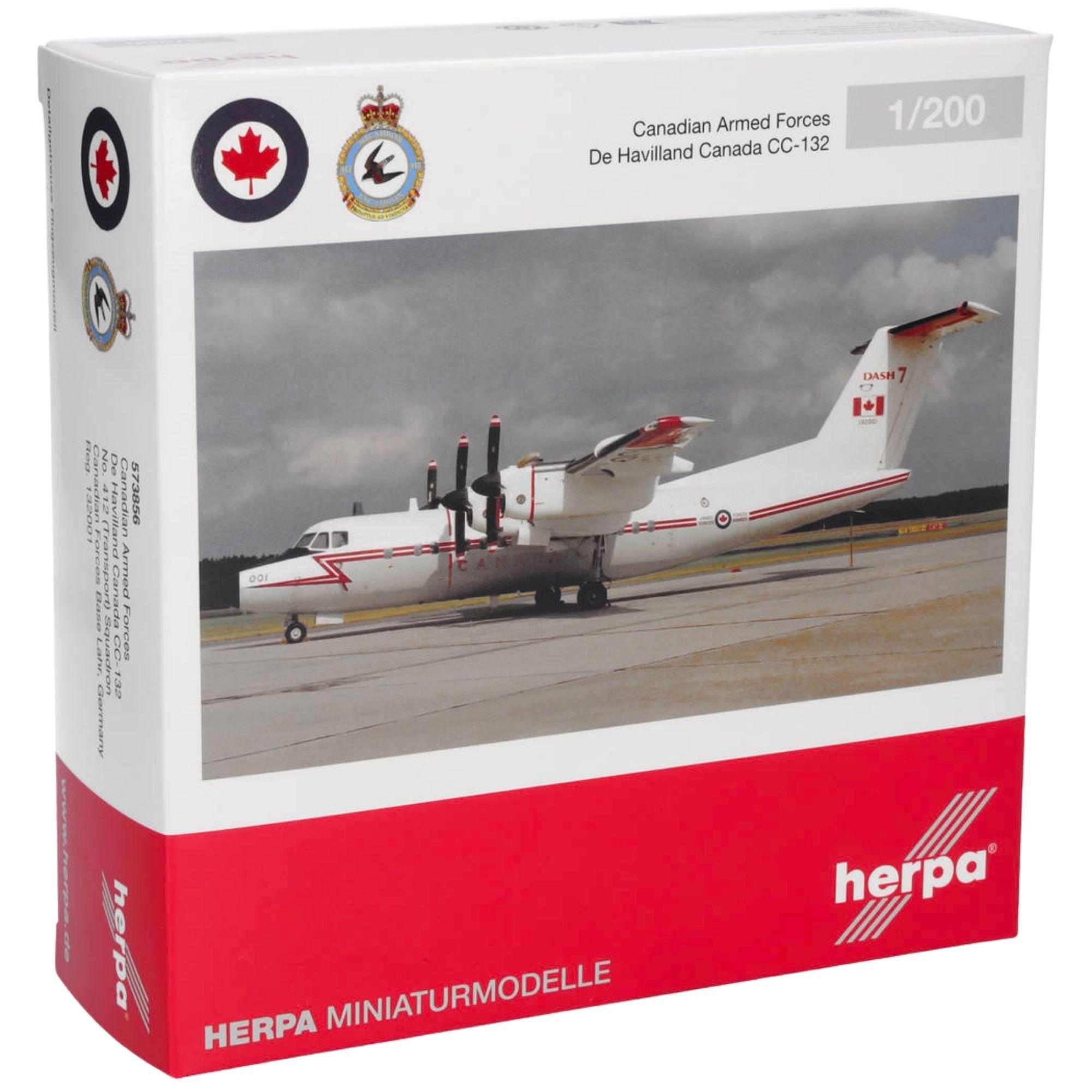 Herpa Wings Flugzeugmodell Canadian Armed Forces De Havilland Canada DHC-7/CC-132 132001 No. 412 Squadron (1:200)