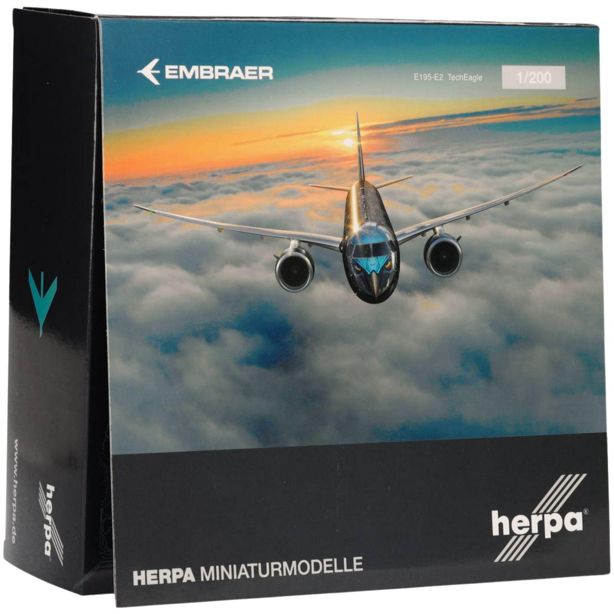 Herpa Wings Flugzeugmodell Embraer E195-E2 PR-ZIQ Tech Eagle (1:200)