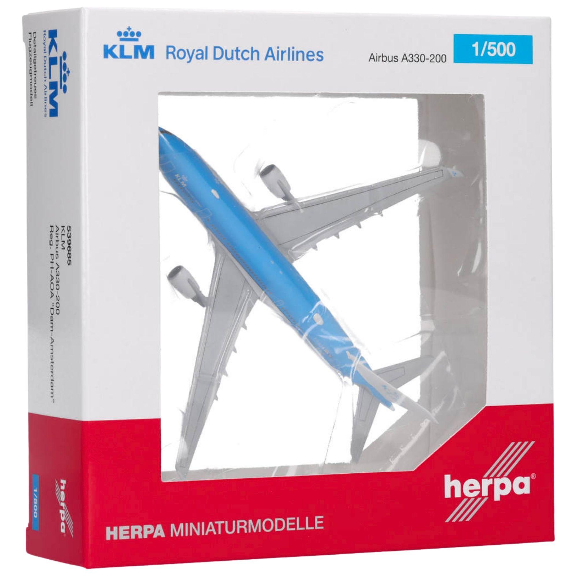 Herpa Wings Flugzeugmodell KLM Airbus A330-200 PH-AOA (1:500)