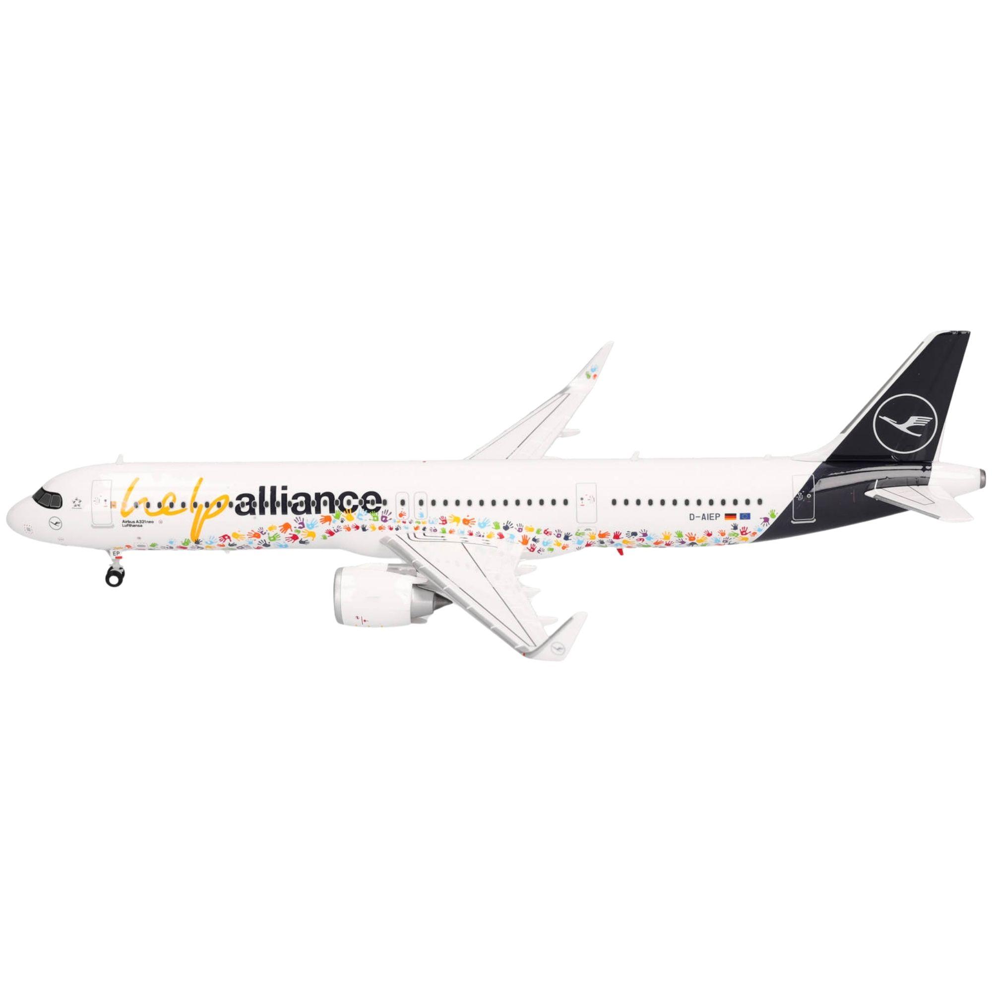 Herpa Wings Flugzeugmodell Lufthansa Airbus A321neo "Help Alliance"  (1:200)