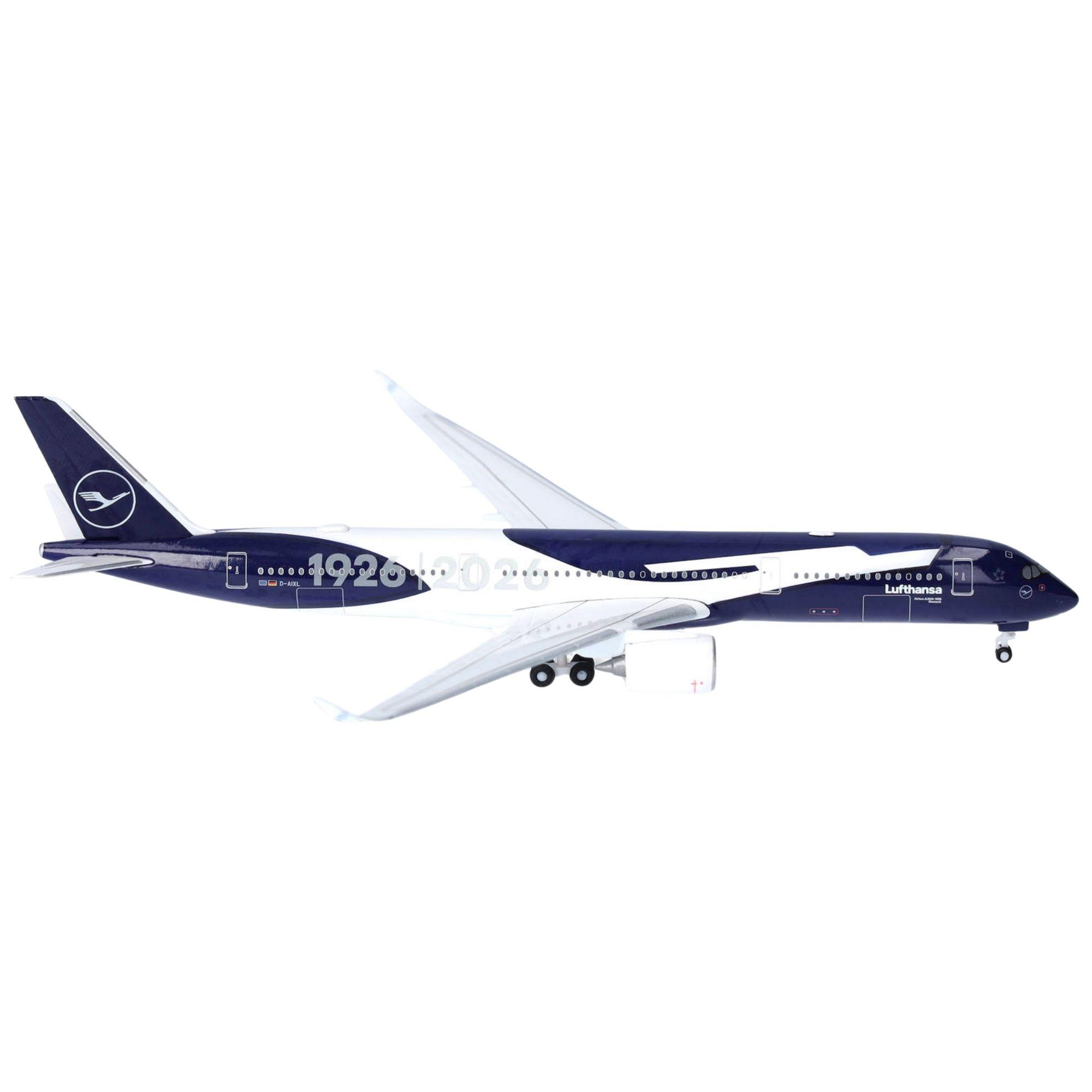 Herpa Wings Flugzeugmodell Lufthansa Airbus A350-900 D-AIXL 100 Jahre (1:500)