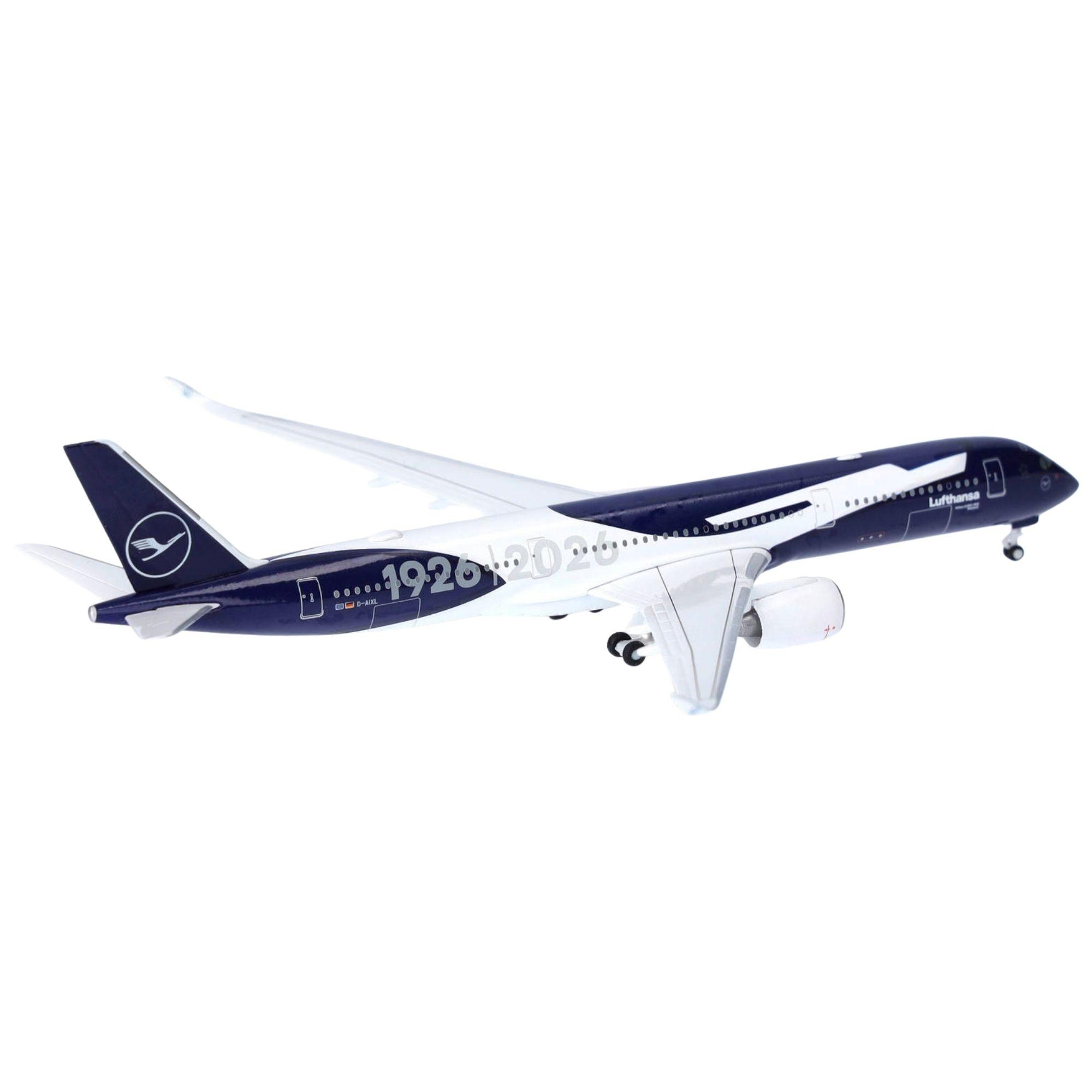 Herpa Wings Flugzeugmodell Lufthansa Airbus A350-900 D-AIXL 100 Jahre (1:500)