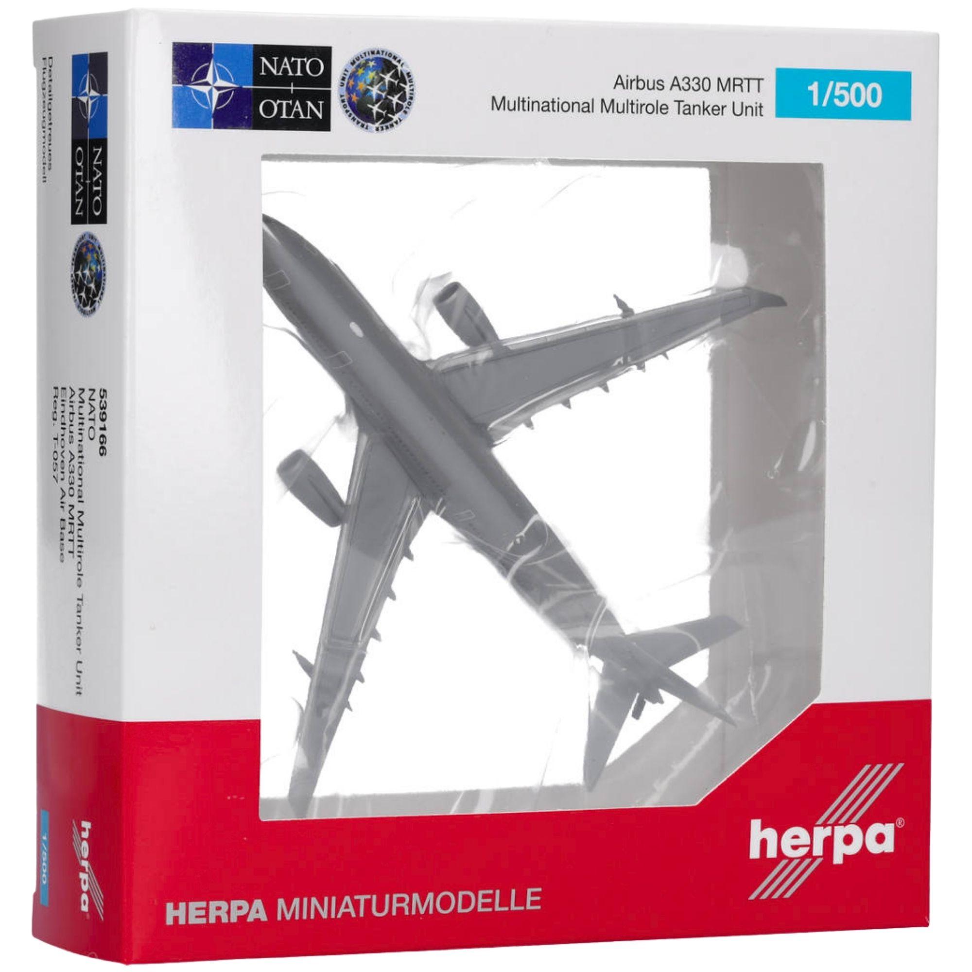 Herpa Wings Flugzeugmodell NATO Multinational Multirole Tanker Unit (MMU) Airbus A330 MRTT "Eindhoven Air Base" (1:500)