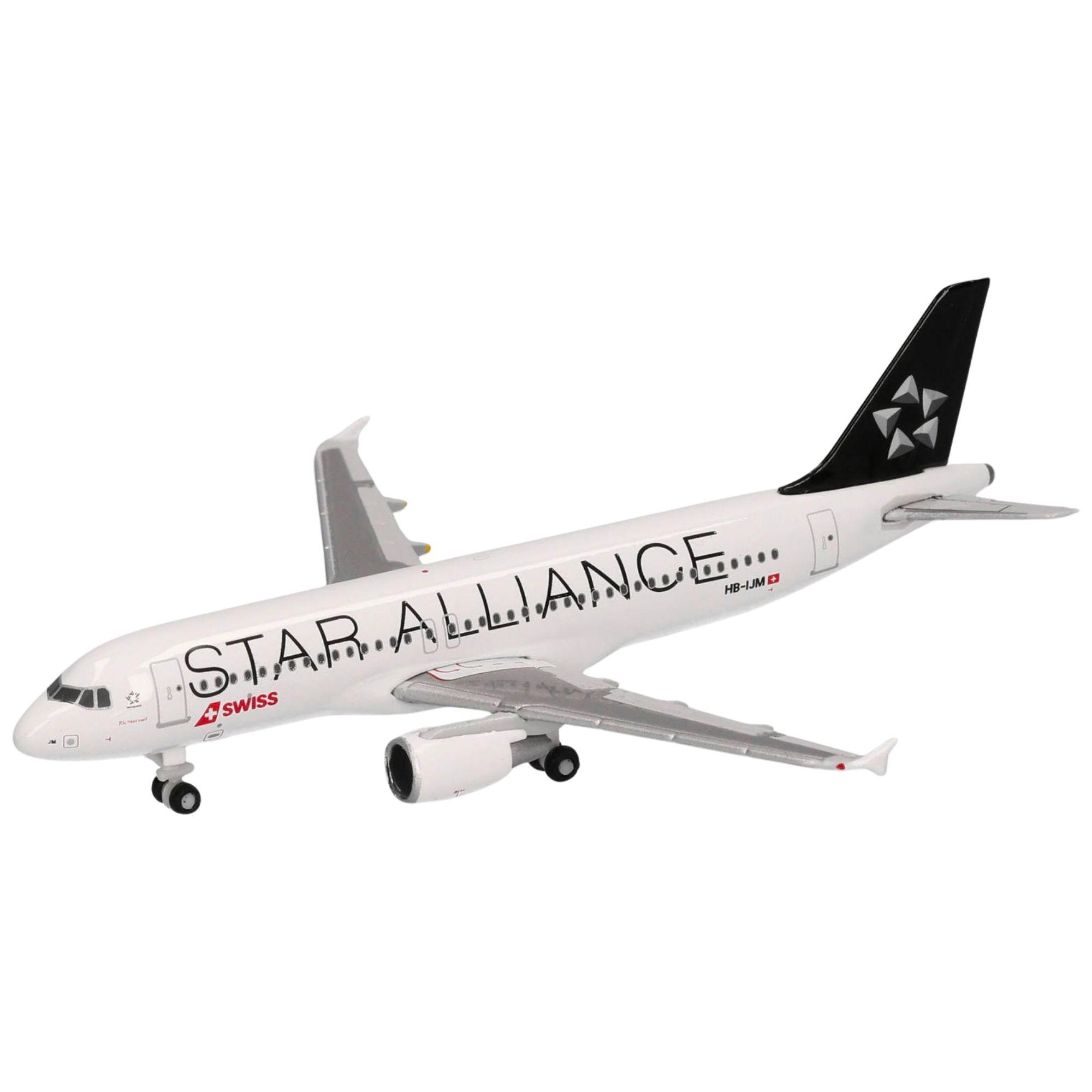 Herpa Wings Flugzeugmodell Swiss International Air Lines Airbus A320 HB-IJM Star Alliance (1:500)