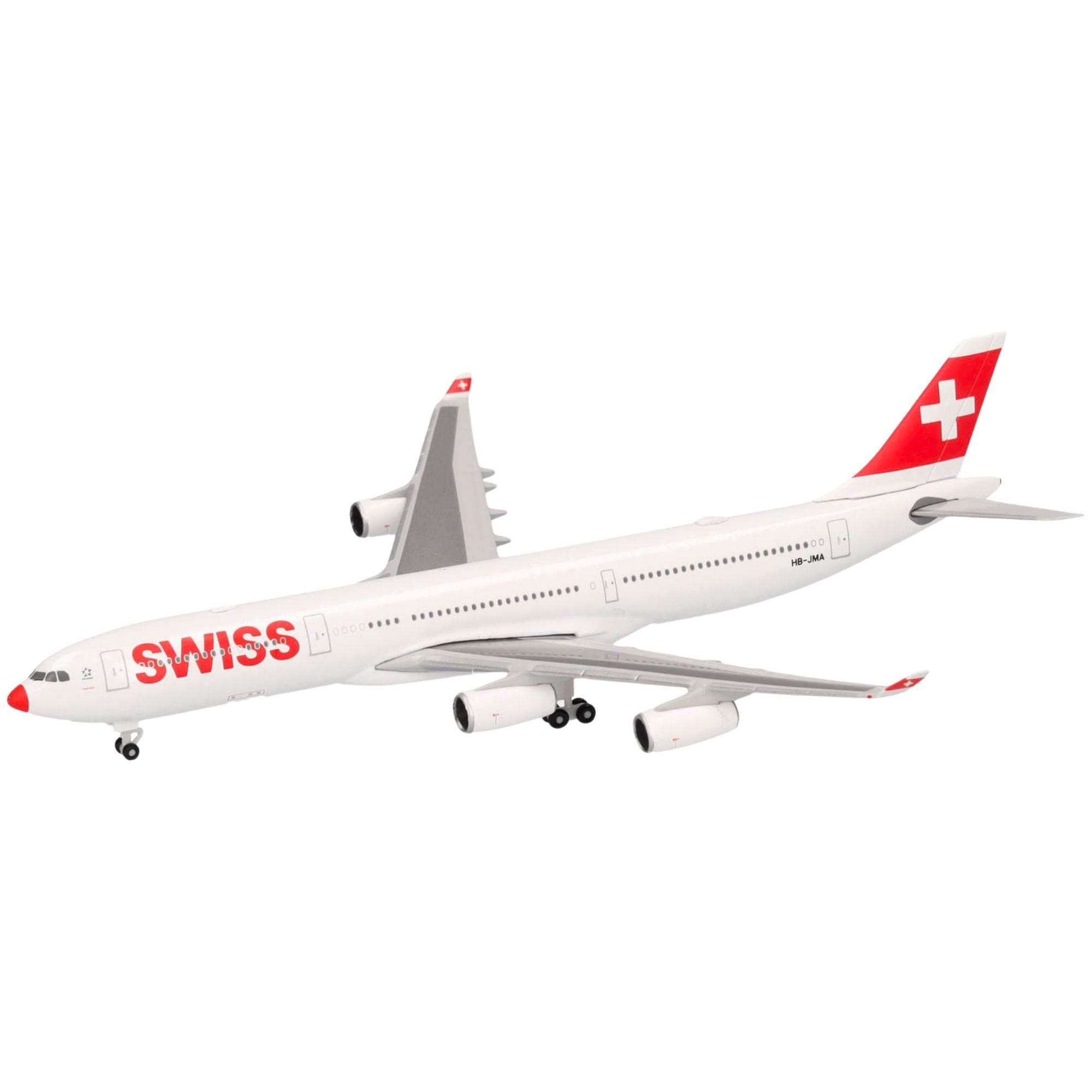 Herpa Wings Flugzeugmodell Swiss International Air Lines Airbus A340-300 "LxAirDeer" (1:500)