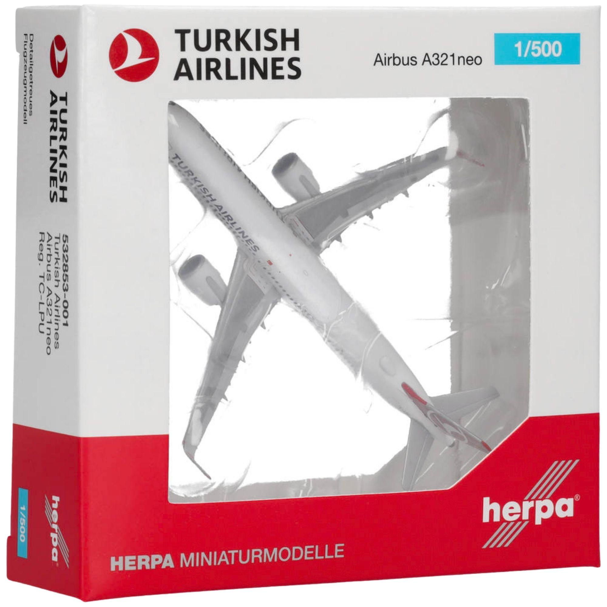 Herpa Wings Flugzeugmodell Turkish Airlines Airbus A321neo (1:500)