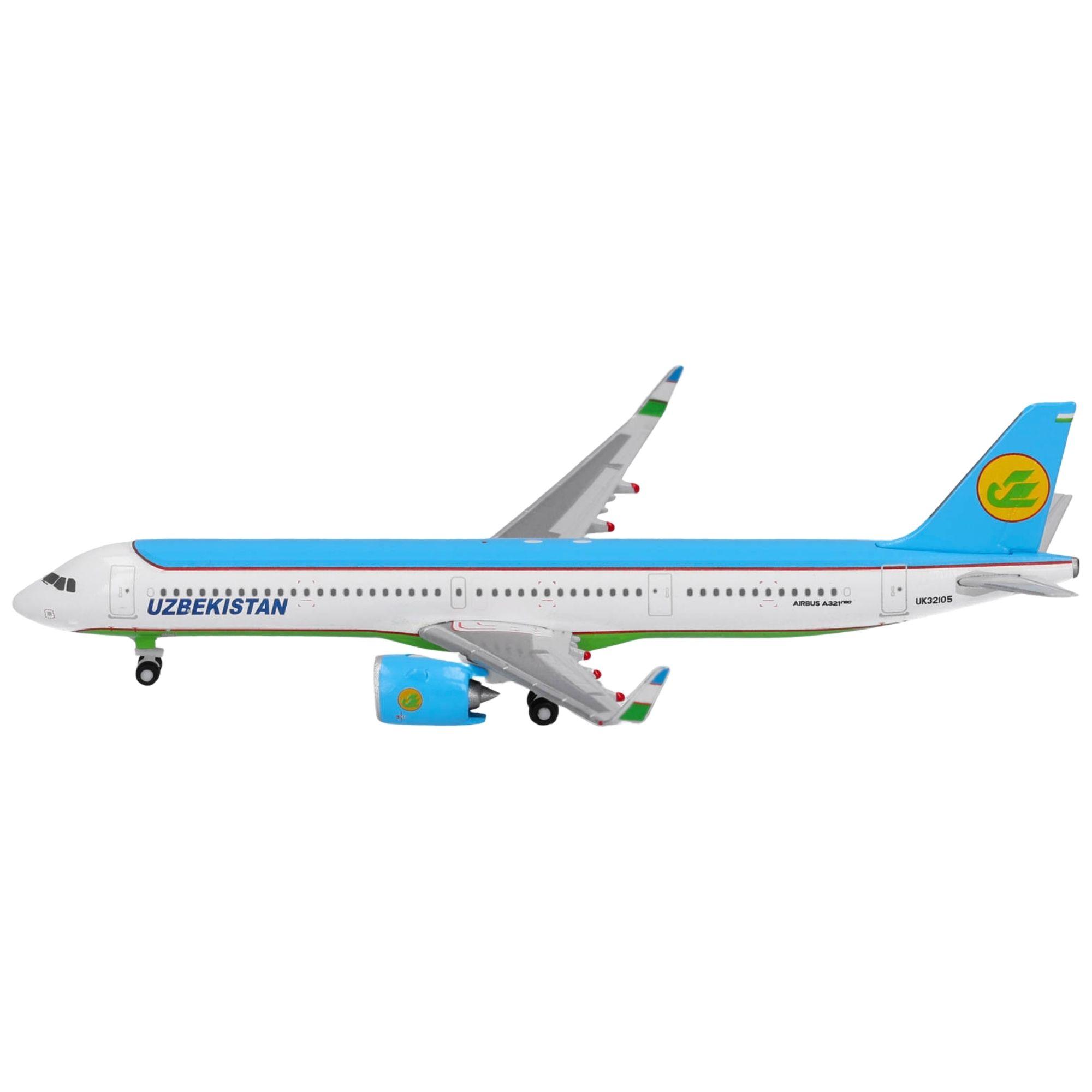 Herpa Wings Flugzeugmodell Uzbekistan Airways Airbus A321neo UK32105 (1:500)
