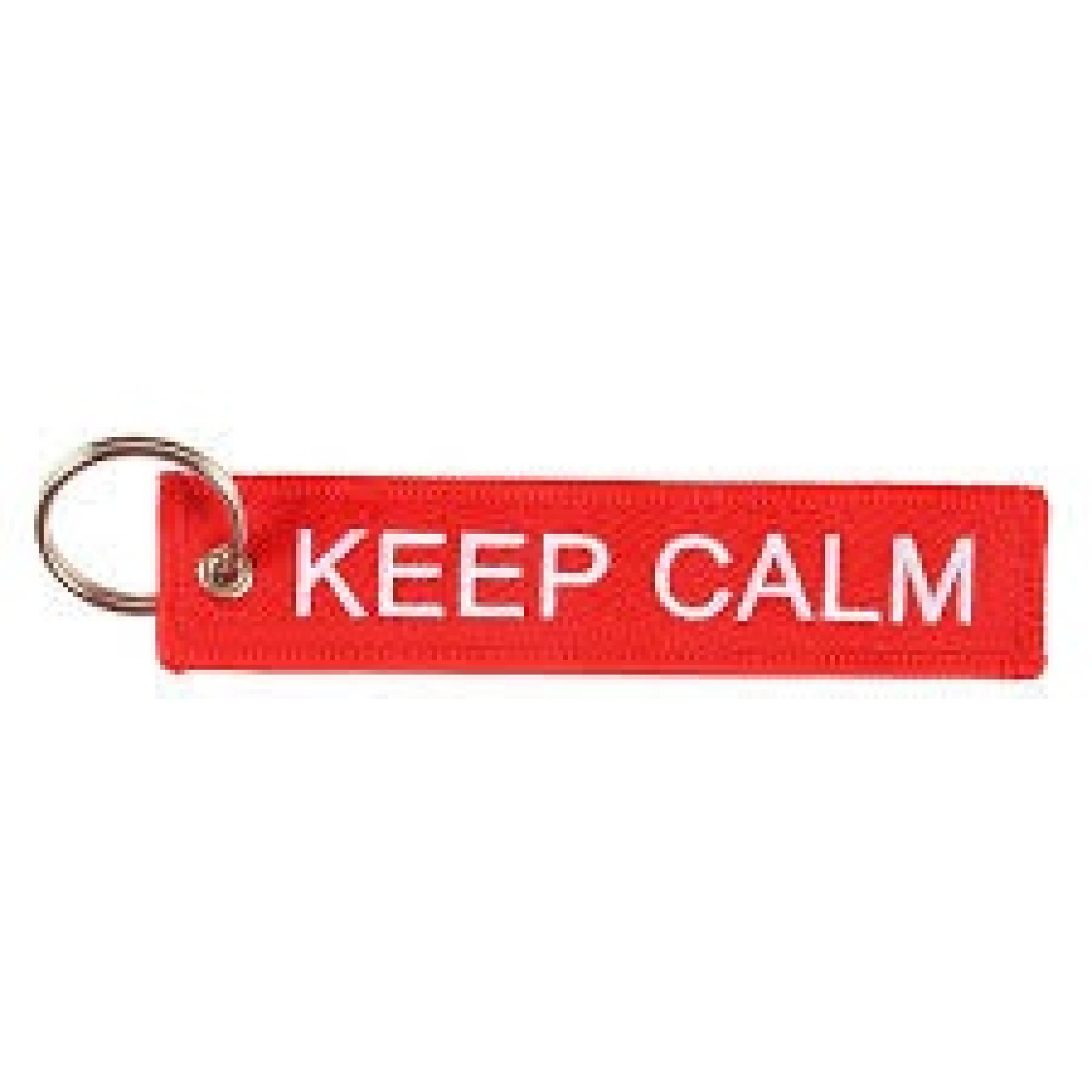 Schlüsselanhänger KEEP CALM rot