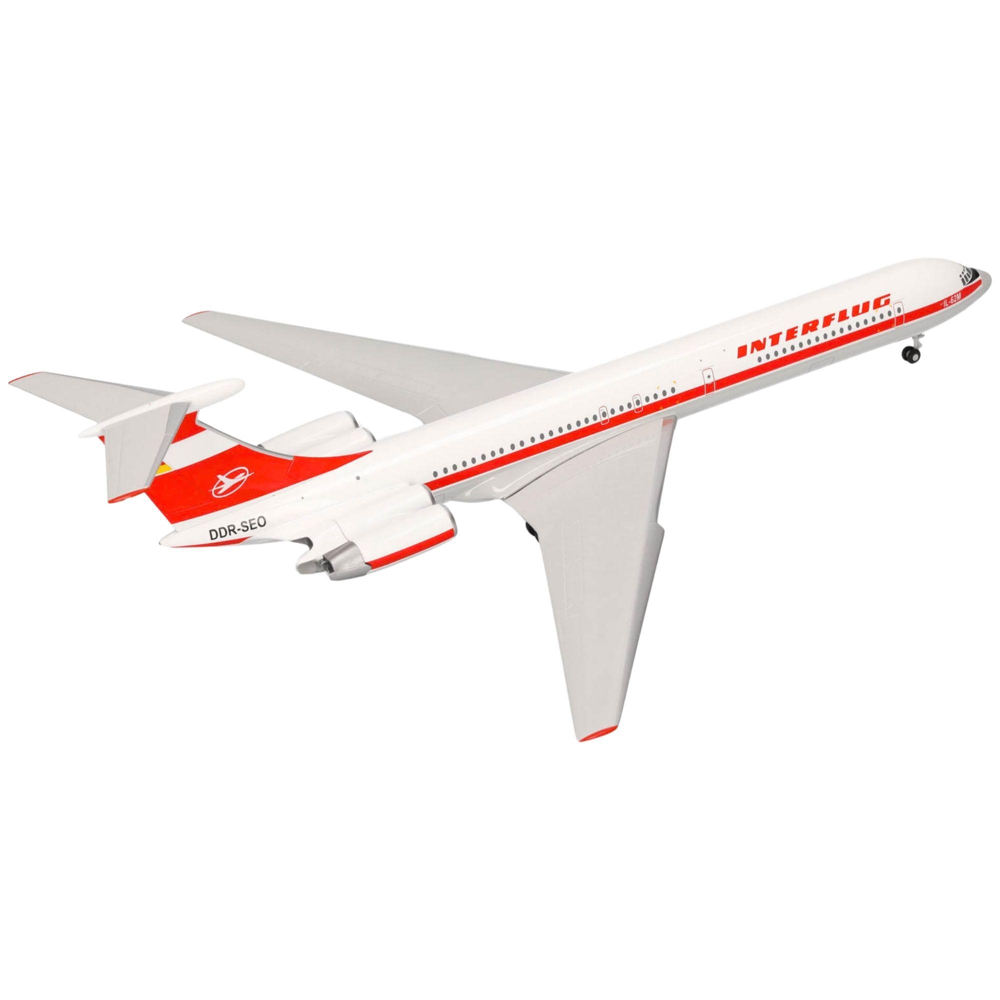 Interflug Ilyushin IL-62M 1:200 Herpa Wings Flugzeugmodell
