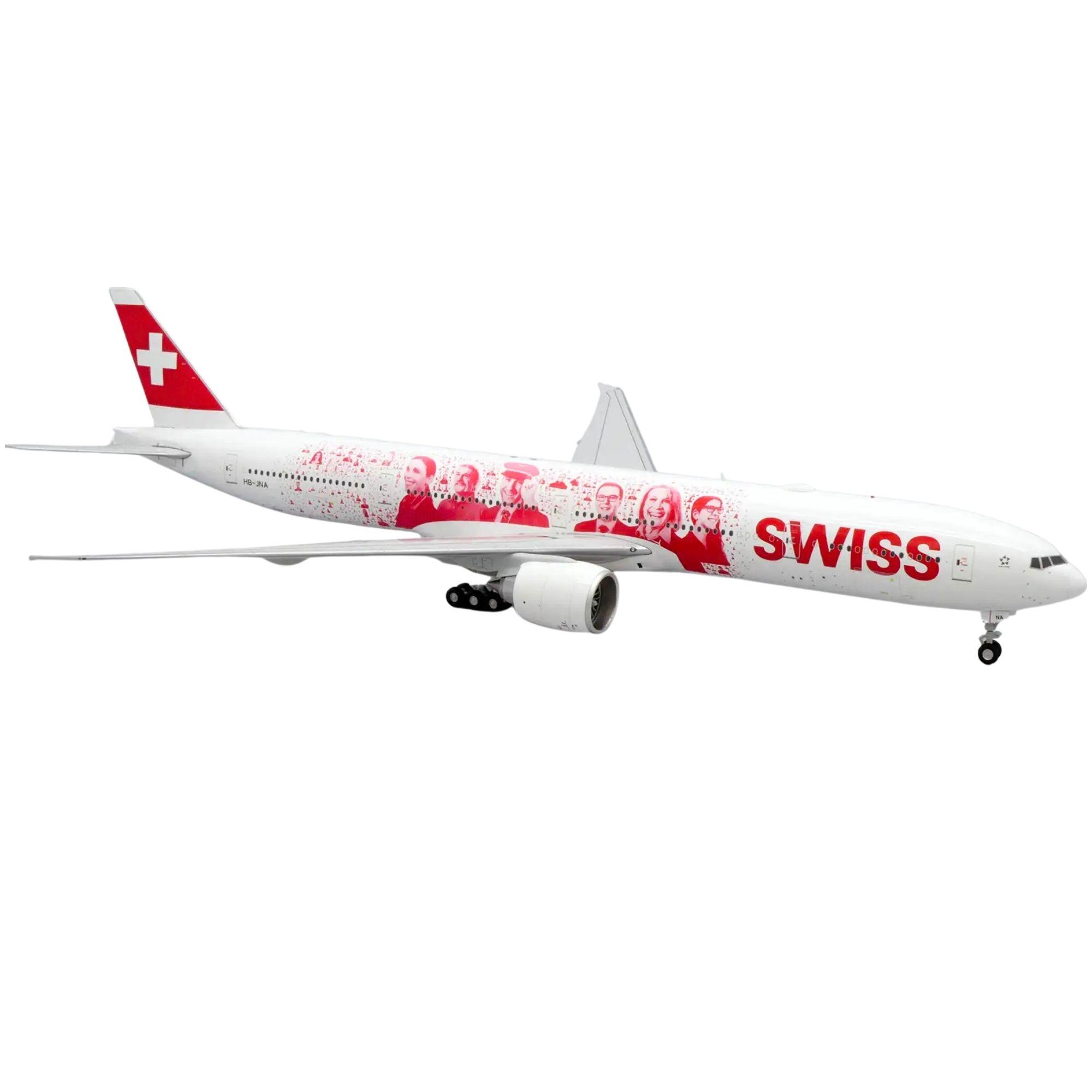 JC Wings Flugzeugmodell Swiss International Air Lines Boeing 777-300ER "Faces of Swiss" (1:200)