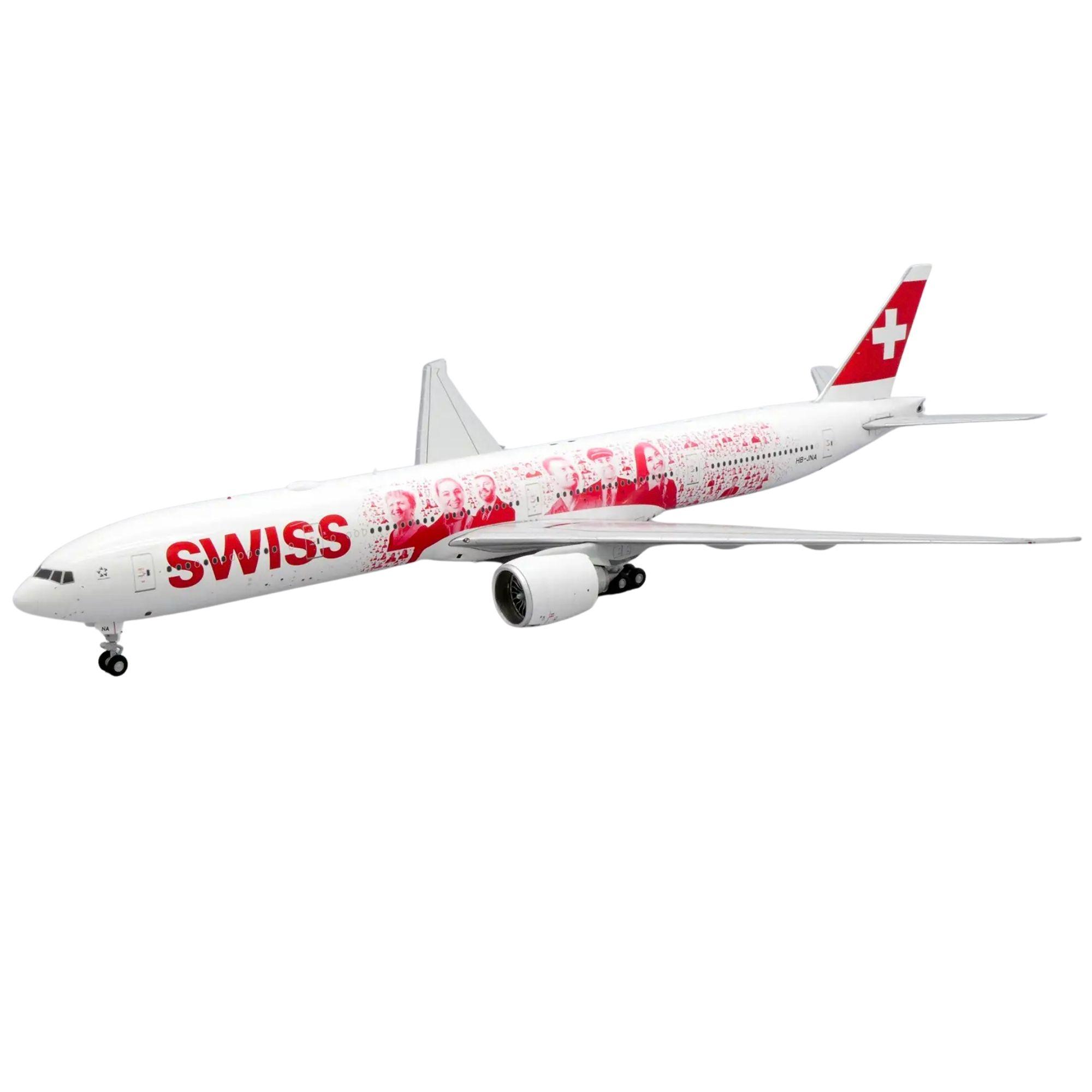 JC Wings Flugzeugmodell Swiss International Air Lines Boeing 777-300ER "Faces of Swiss" (1:200)