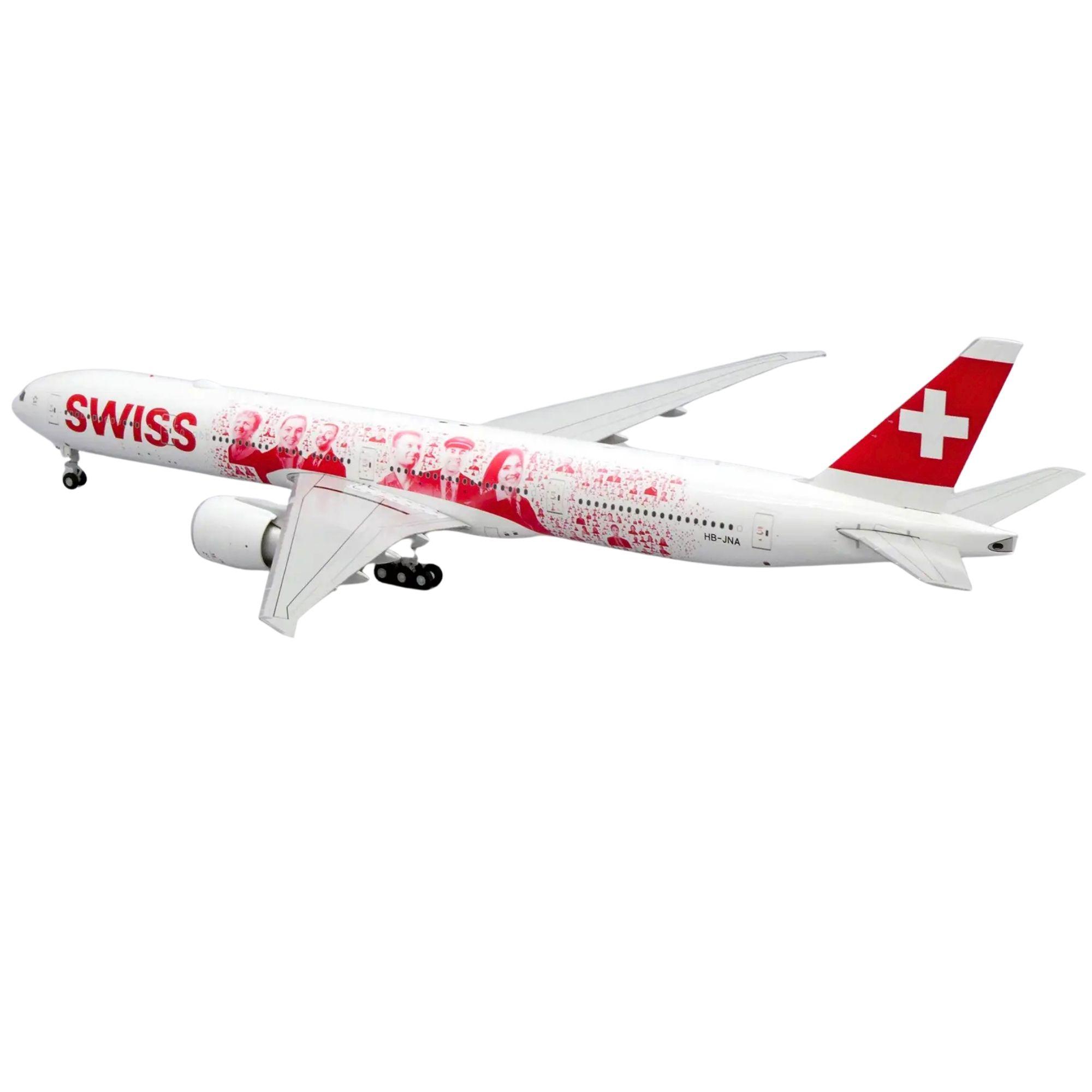 JC Wings Flugzeugmodell Swiss International Air Lines Boeing 777-300ER "Faces of Swiss" (1:200)