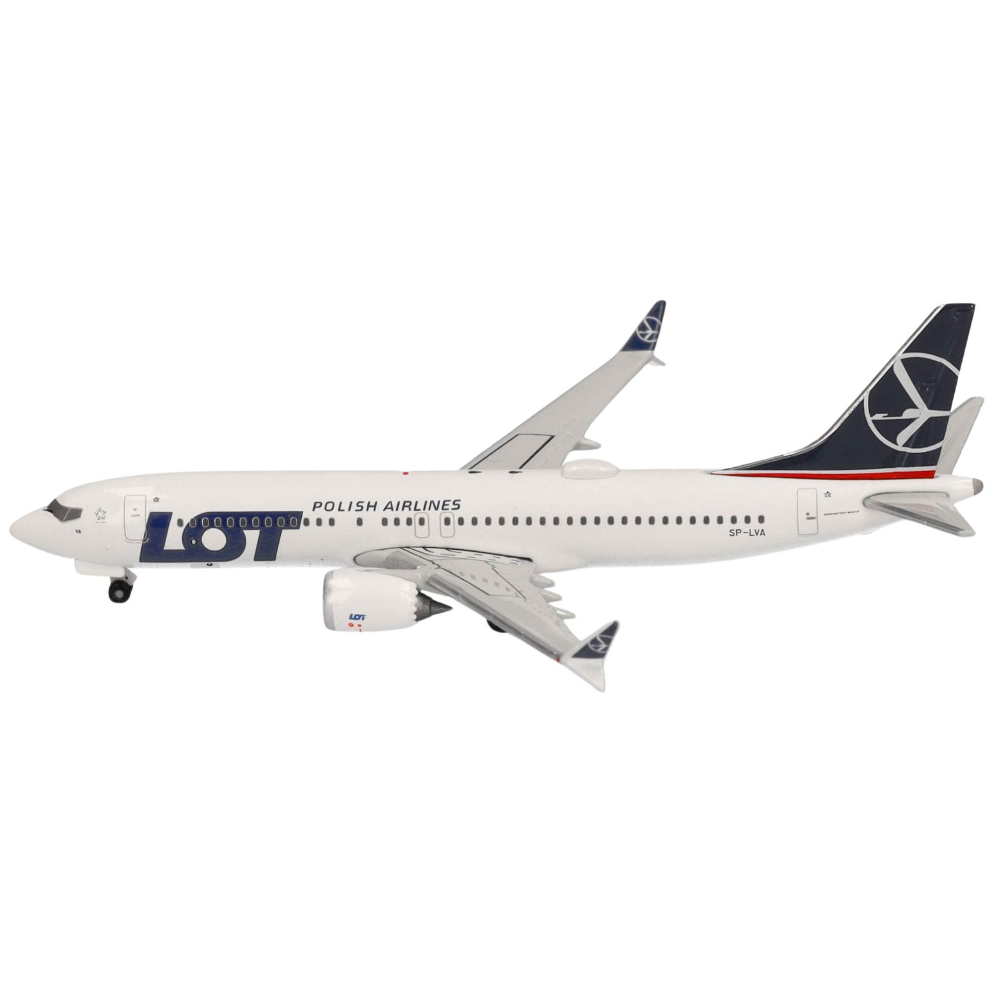 Lot Polish Airlines Boeing 737 Max 8 1:500 Herpa Wings Flugzeugmodell