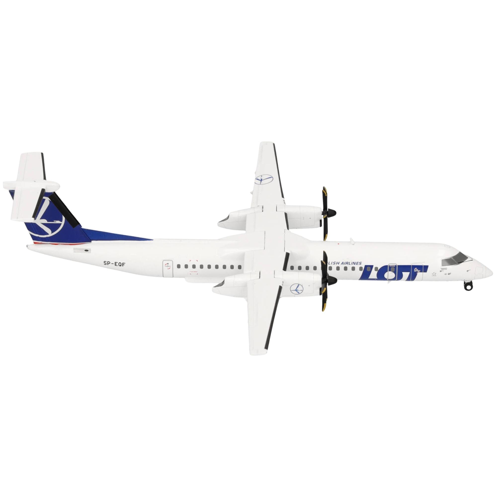 Lot Polish Airlines Dash 8-400 1:200 Herpa Wings Flugzeugmodell