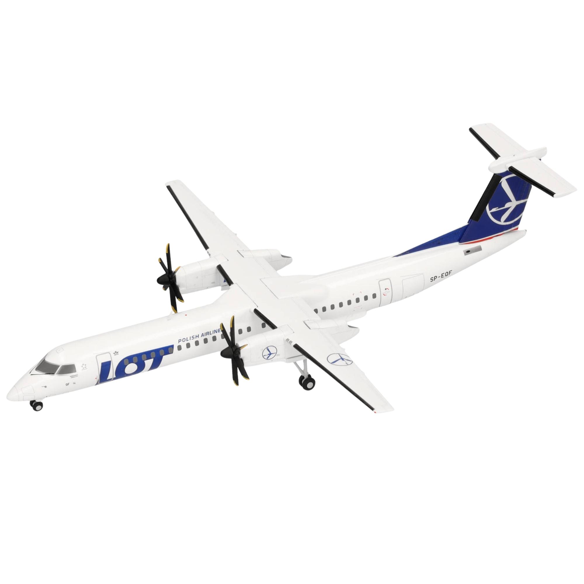 Lot Polish Airlines Dash 8-400 1:200 Herpa Wings Flugzeugmodell