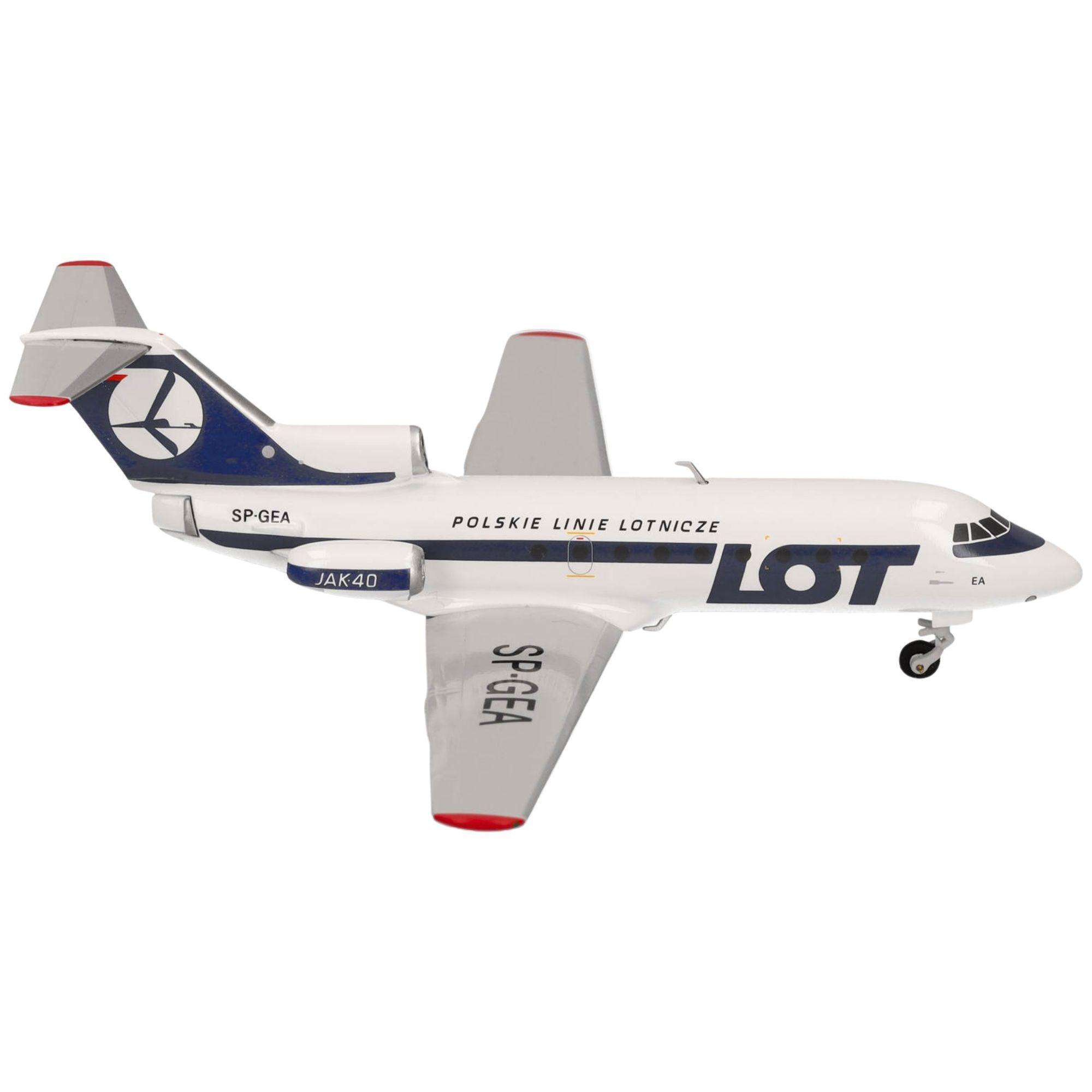 Lot Polish Airlines Yakovlev Yak-40 1:500 Herpa Wings Flugzeugmodell
