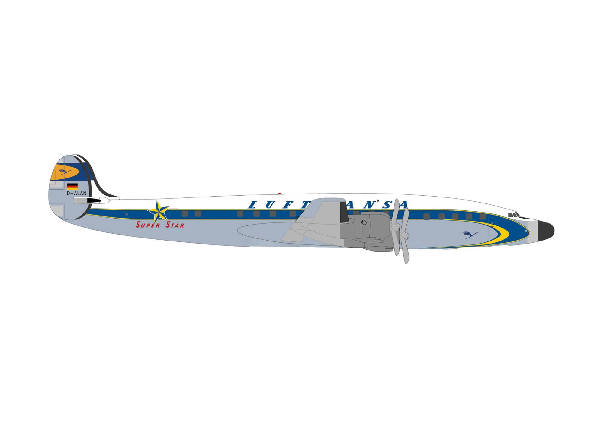 Lufthansa Lockheed L-1649A Super Star 1:500 Herpa Wings Flugzeugmodell