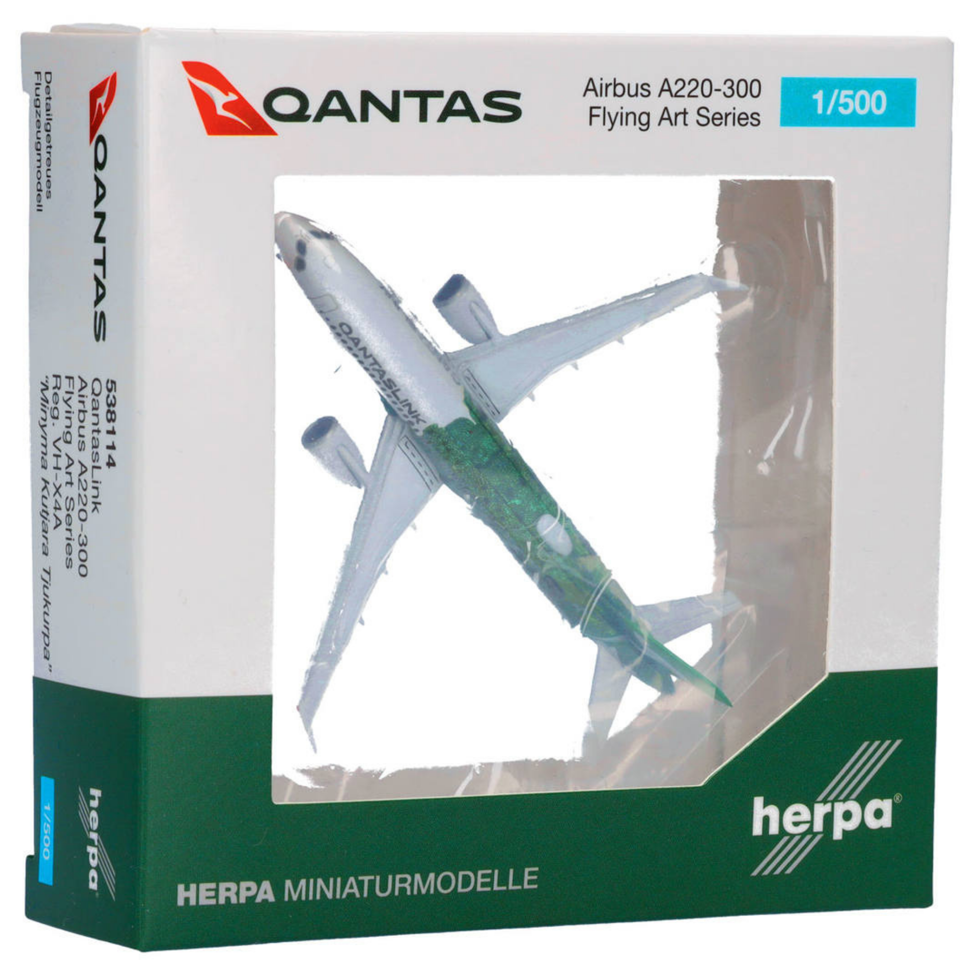QantasLink Airbus A3220-300 Flying Art Series 1:500 Herpa Wings Flugzeugmodell