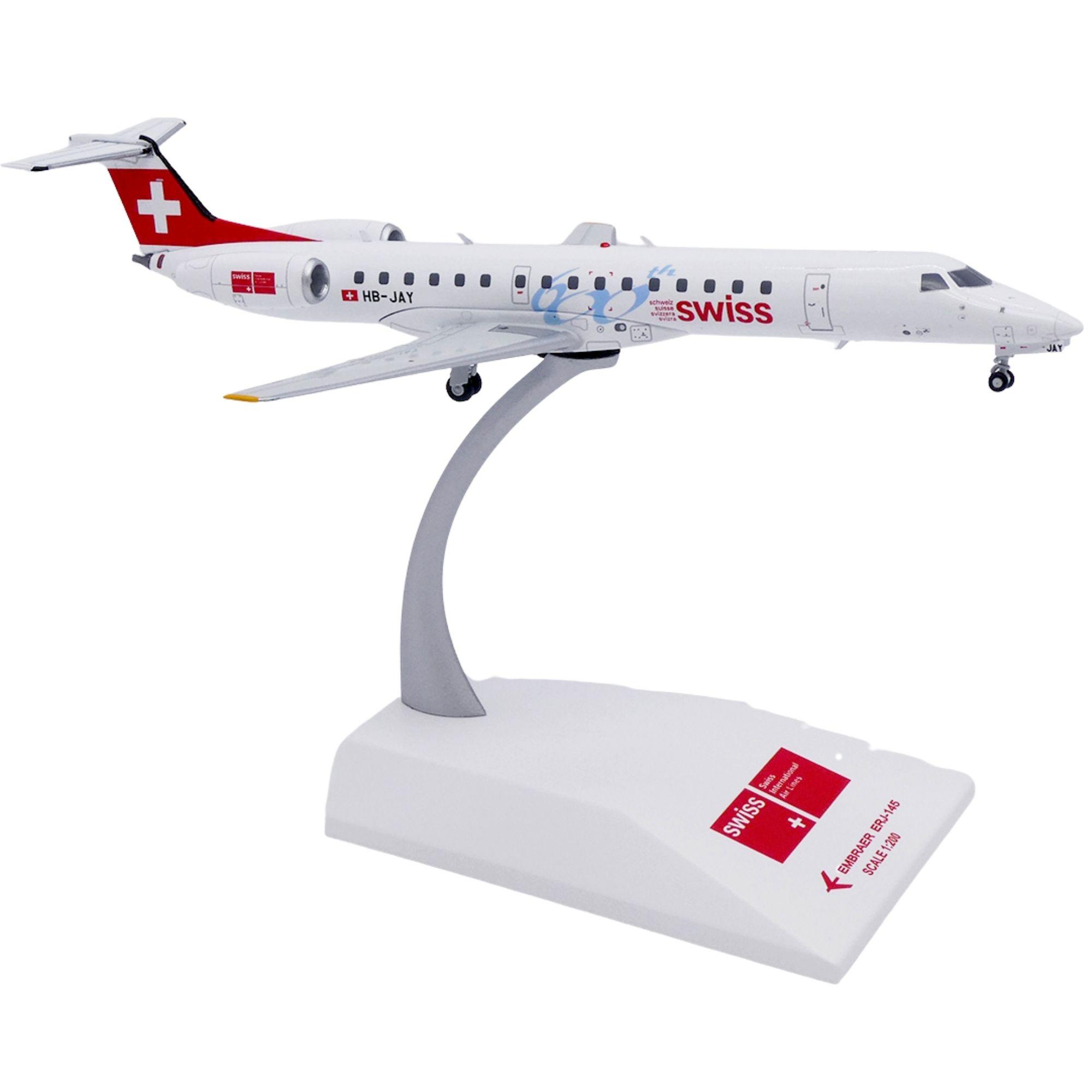 Swiss International Air Lines Embraer 145 600th 1:200 JC Wings Flugzeugmodell