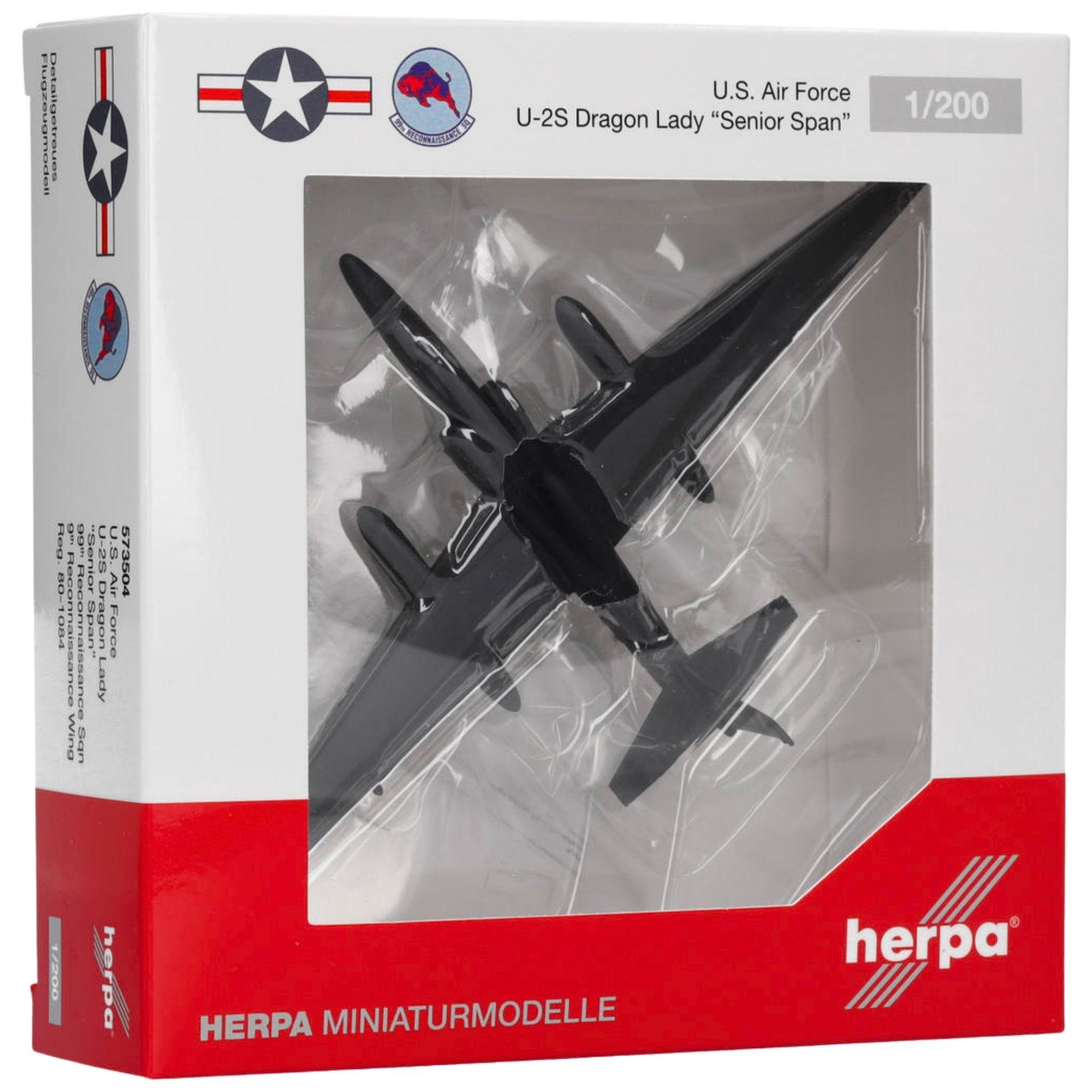 U.S. Army Air Force Lockheed U-2S Dragon Lady 1:200 Herpa Wings Flugzeugmodell